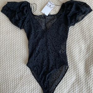 BRAND NEW Zara polka dot bodysuit